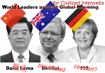 World leaders for Civilized Interwebs