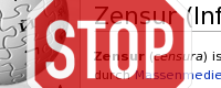 Banner Zensur-Stoppschild
